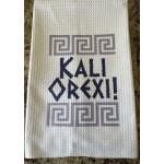 Greek Theme Dish, Tea, Kitchen Towel